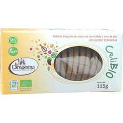 La Campesina Biscoito de Aveia Int. Glúten de Coco Ananás sem 120g
