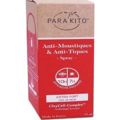 Para'Kito Anti-Mosquito & Anti-Tick Spray de Protecção Extra Forte 75 ml