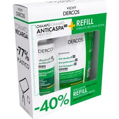Vichy Dercos Champô Anticaspa Cabelo Seco 390 ml + 500 ml