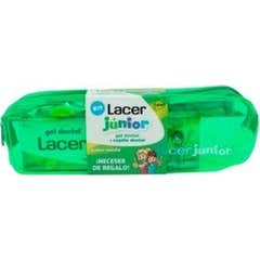 Kit de gel dental Lacer Junior 75ml + 1ud escova de dentes + cor verde GIFT