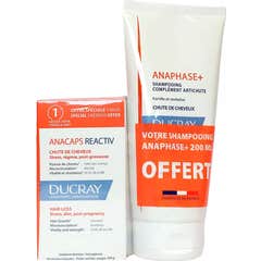 Ducray Set Anacaps Reactive 90caps + Anaphase+ Champô Antiqueda 200ml