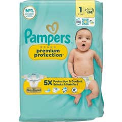 Pampers Premium Protection Fraldas Tamanho 1 2-5 kg 33 unid.