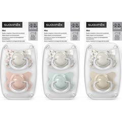 Suavinex Fusion -2 Chupeta Silicone Fisiológico 2M 2 Unidades