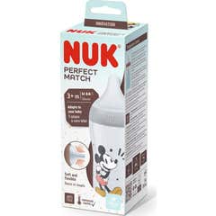 Nuk Perfect Match Mamadeira Silicone 3+M Mickey 260ml 1 Unidade