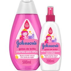 Johnson's Baby Shine Drops Shampoo &amp; Condicionador para Crianças 500ml + 200ml