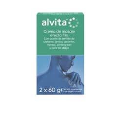 Alvita Creme de Massagem Efeito Frio 2x60 g