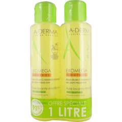 Aderma Exomega Óleo de Limpeza Emoliente 500ml x 2pcs
