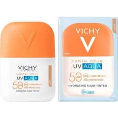 Vichy Capital Soleil Uv Aqua Fluido Cor Light Spf50 50ml