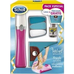 Scholl Velvet Smooth Pack arquivo eletrônico especial + unhas de azeite + Sacolinha