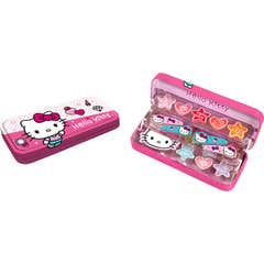 Hello Kitty Plumier Alumino Maquillaje Pack 18uds