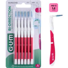 Escova interdental GUM ™ Bi-Direction 2614 6uds