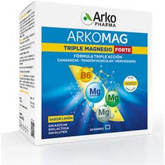 Arkopharma Arkomag Triplo Magnésio Forte 20 saquetas Arkopharma Arkomag Triplo Magnésio Forte 20 saquetas