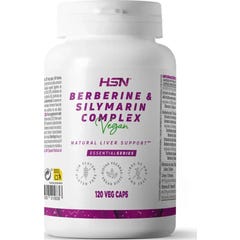 HSN Berberina 175mg y Cardo Mariano Silimarina 210mg Complex 120vcaps