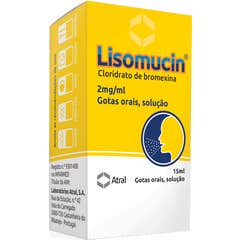 Atral Lisomucin Bromexina 2mg/ml Gotas Orais Solução 15ml