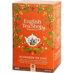 English Tea Shop Chá Preto Chá Chai Infusions Bio 20 Envelopes