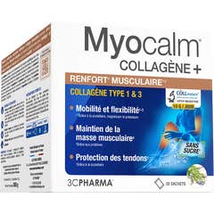 3C Pharma Myocalm Colagénio + Fortalecimento Muscular 30 Saquetas