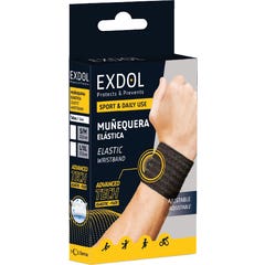 Exdol Elastic Wristband Respirável TL preto / XL 1ud