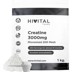 HIVITAL Creatina monohidratada 3000 mg 1 kg