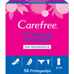 Carefree Carefree Flexiform Protector Cotton Sin Fragancia 56uds