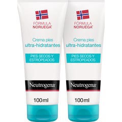 Neutrogena® Fórmula Noruega crema de pies ultra-hidratante 100mlx2