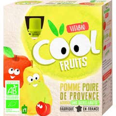 VitaBio Pack Cool Fruits Manzana Pera 4x90g