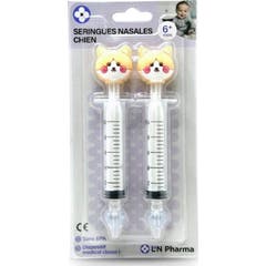 L2n Seringas Nasais Bebê Cães 2 Unidades