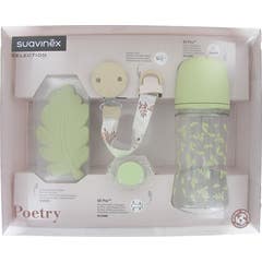 Suavinex Selection Poetry 0-6M Set Mordedor Chupet Mamadeir Clip