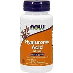 Now Ácido Hialurónico + MSM 450mg/50mg 60caps