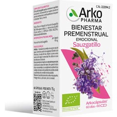 Arkopharma Arkogélules Gattilier Confort Prémenstruel Ménopause 60gélules