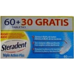 Steradent triple acción plus 90comp