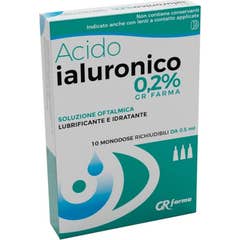 Gr Farma Ácido Hialurónico 0.2% Solución Oftálmica 10x0.5ml