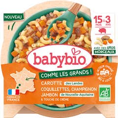 BabyBio Como Los Grandes Cenoura Conchas Cogumelo Presunto 200 g