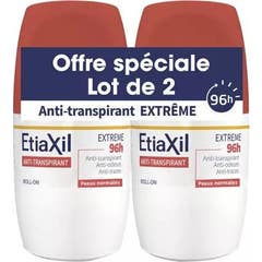 Etiaxil Antitranspirante Extrême 96H 2x50 ml