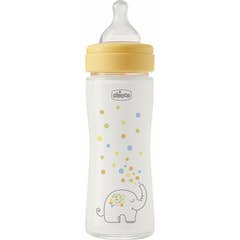 Chicco Perfect Easy Biberão Vidro Amarelo 240ml