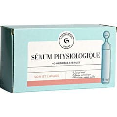 Giphar Sérum Physiologique 40 unidoses de 5ml