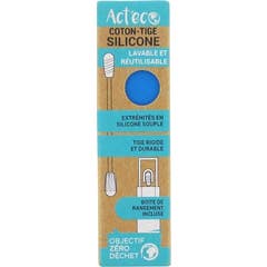 Act'Eco Cotton Stem Silicona Blue 1ut