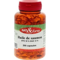 Óleo de Salmão Nat Form 200 Cápsulas