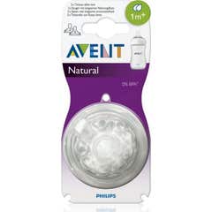 Avent fluxo de tetina natural 2uds recém-nascido