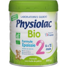 Physiolac Lait Bio 2 Formule Épaissie 800g