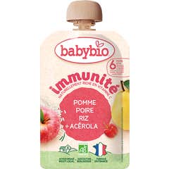 BabyBio Imunidade Maçã Pêra Arroz Acerola +6M 100 g