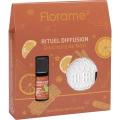 Florame Pack Óleo Canela Laranja Bio 10 ml + Decoração Perfumada