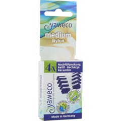 Yaweco Recargas Escova de Dentes Ecológica Nylon Média 4 unid.