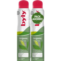 Byly Organic Extra Fresh Desodorante Menta Té Verd Spray 2x200ml