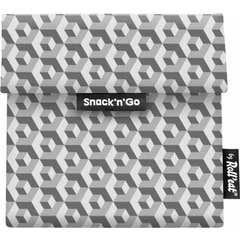 By Roll'eat Boc'N'Roll Porta Snacks Go Tiles Negro 1ud