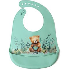 Kiokids Sage Babete Macio Silicone Urso 1 Unidade