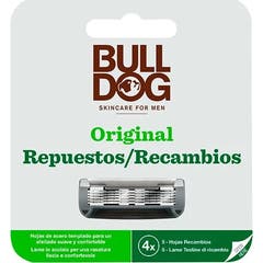 Bulldog Original Reposição Navalha Bambu 4 Unidades