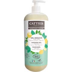 Cattier Gel Banho Sem Sulfato Menta Limão Bio 1L
