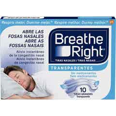 Breathe Right Transparentes Tamanho Grande 10 Unidades