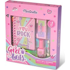 Martinelia Supergirl Notebook & Beauty Set 4uds