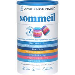 Upsa Nourish Sleep 7 em 1 Gomas 30 Unidades